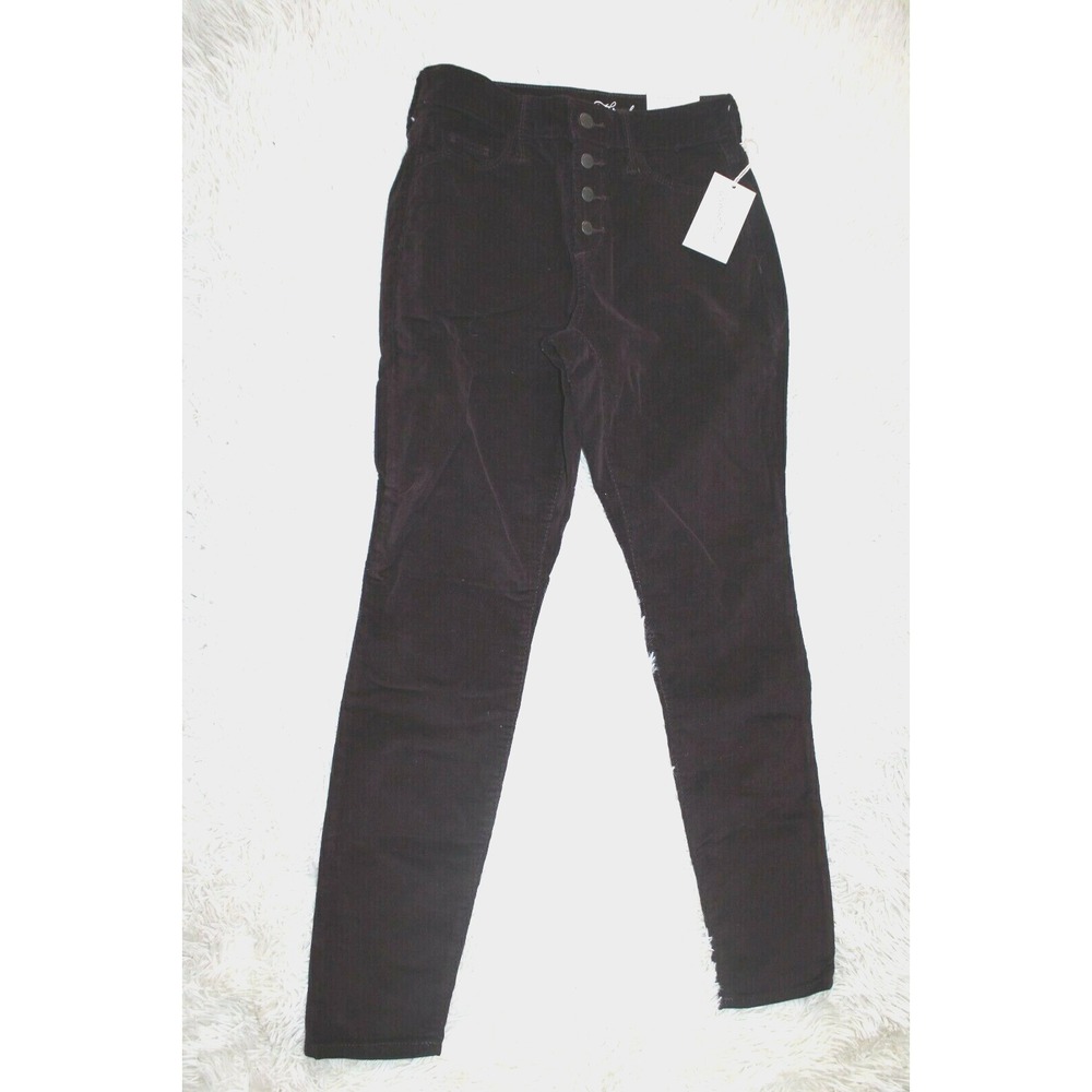 womens Universal Thread Burgundy Corduroy high rise skinny Pants size 4 New NWT